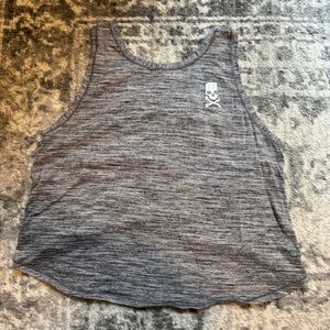 Lululemon Heathered Navy SoulCycle Cross Back Tank